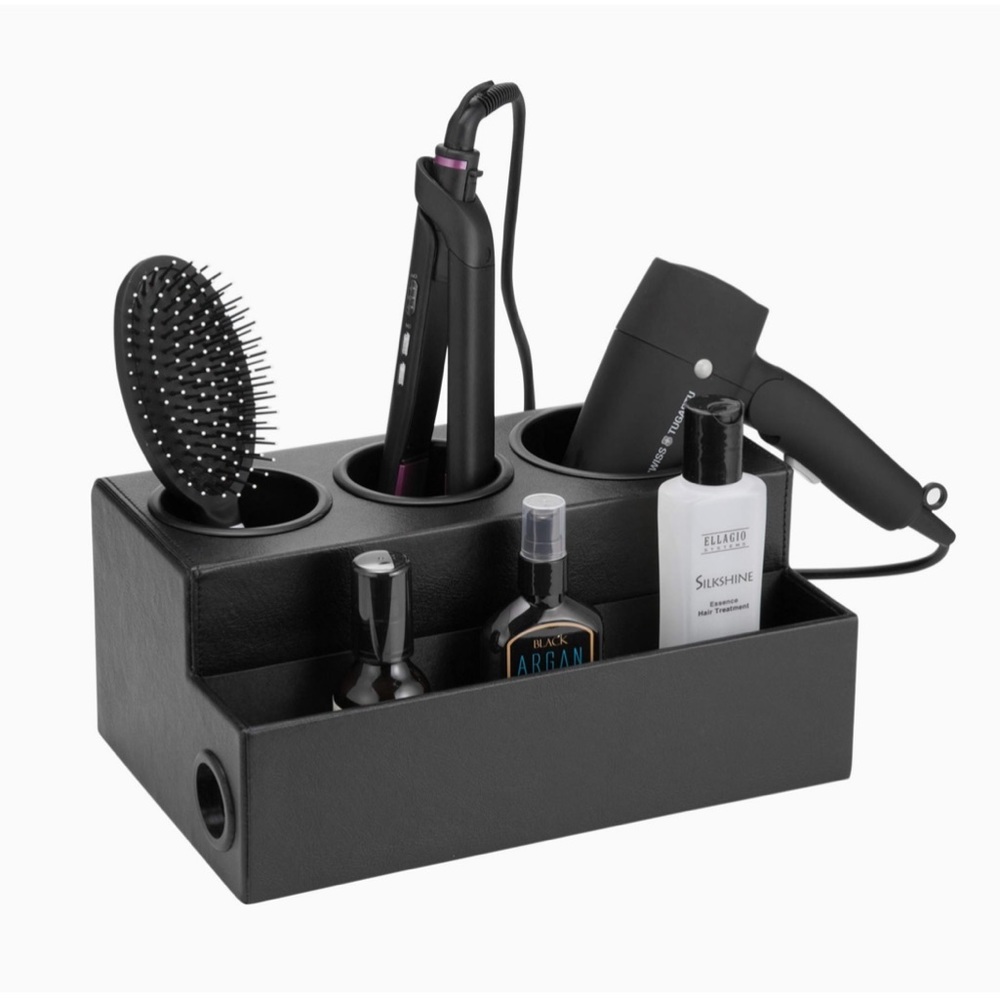 Faux Leather Hair Dryer Holder